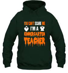 You Can't Scare Me I'm A Kindergarten Teacher Halloween Hooded Sweatshirt Hooded Sweatshirt - HHHstores