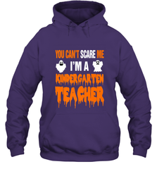 You Can't Scare Me I'm A Kindergarten Teacher Halloween Hooded Sweatshirt Hooded Sweatshirt - HHHstores