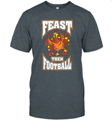 Funny Thanksgiving Turkey Feast Than Football Men's T-Shirt Men's T-Shirt - HHHstores