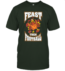 Funny Thanksgiving Turkey Feast Than Football Men's T-Shirt Men's T-Shirt - HHHstores
