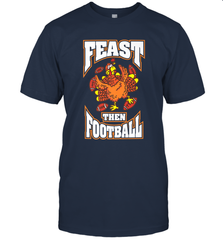 Funny Thanksgiving Turkey Feast Than Football Men's T-Shirt Men's T-Shirt - HHHstores