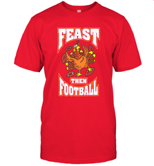 Funny Thanksgiving Turkey Feast Than Football Men's T-Shirt Men's T-Shirt - HHHstores