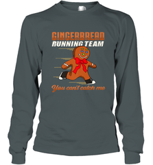 Christmas Gingerbread Man Cookie Gingerbread Running Team Long Sleeve T-Shirt Long Sleeve T-Shirt - HHHstores