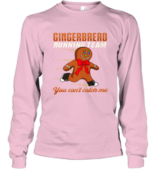 Christmas Gingerbread Man Cookie Gingerbread Running Team Long Sleeve T-Shirt Long Sleeve T-Shirt - HHHstores