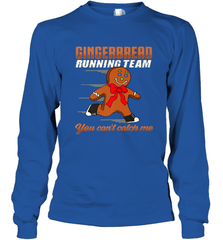 Christmas Gingerbread Man Cookie Gingerbread Running Team Long Sleeve T-Shirt Long Sleeve T-Shirt - HHHstores