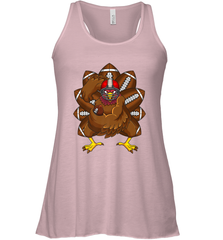 Cool Turkey Football Feathers Funny Thanksgiving Sports Women's Racerback Tank Women's Racerback Tank - HHHstores