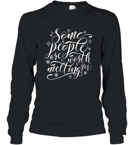 Some People Are Worth Melting For Long Sleeve T-Shirt Long Sleeve T-Shirt / Black / S Long Sleeve T-Shirt - HHHstores