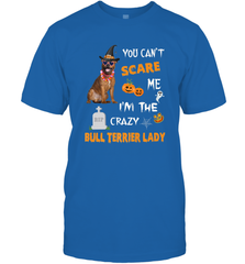 YOU CAN'T SCARE ME I'M THE CRAZY BULL TERRIER LADY SHIRT Men's T-Shirt Men's T-Shirt - HHHstores