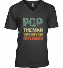 Pop The Man The Myth The Legend Father's Day Men's V-Neck Men's V-Neck - HHHstores