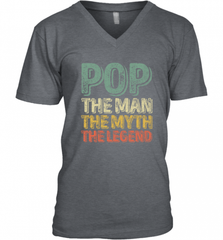 Pop The Man The Myth The Legend Father's Day Men's V-Neck Men's V-Neck - HHHstores