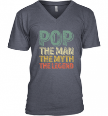 Pop The Man The Myth The Legend Father's Day Men's V-Neck Men's V-Neck - HHHstores
