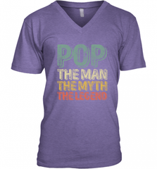 Pop The Man The Myth The Legend Father's Day Men's V-Neck Men's V-Neck - HHHstores