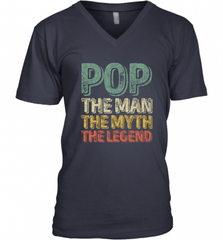 Pop The Man The Myth The Legend Father's Day Men's V-Neck Men's V-Neck - HHHstores