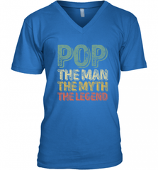 Pop The Man The Myth The Legend Father's Day Men's V-Neck Men's V-Neck - HHHstores