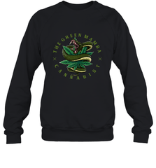 The Green Mamba, Cannabist, Weed Grower Pot Smoker Crewneck Sweatshirt Crewneck Sweatshirt - HHHstores