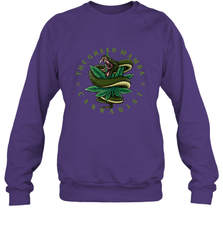 The Green Mamba, Cannabist, Weed Grower Pot Smoker Crewneck Sweatshirt Crewneck Sweatshirt - HHHstores