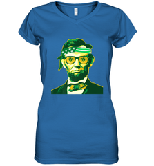 Abraham Lincoln St Patricks Day Women's V-Neck T-Shirt Women's V-Neck T-Shirt - HHHstores