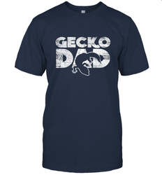 Vintage Gecko Dad  Animal Daddy Fathers Day Gecko Men's T-Shirt