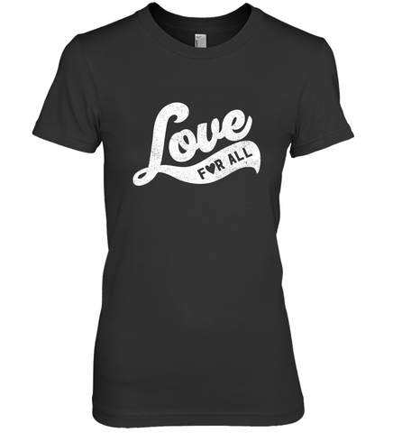Cute Love Valentines Day Retro Vintage Top Women's Premium T-Shirt Women's Premium T-Shirt / Black / XS Women's Premium T-Shirt - HHHstores