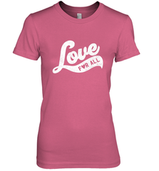 Cute Love Valentines Day Retro Vintage Top Women's Premium T-Shirt Women's Premium T-Shirt - HHHstores