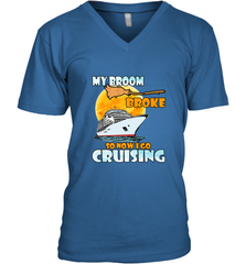 My broom broke so now i go cruising halloween witch Men's V-Neck Men's V-Neck - HHHstores