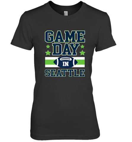 NFL Seattle Wa. Game Day Football Home Team Women's Premium T-Shirt Women's Premium T-Shirt / Black / XS Women's Premium T-Shirt - HHHstores