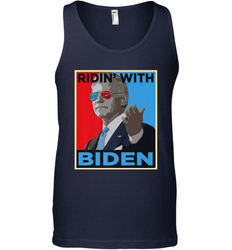 Ridin With Biden _ Hope Poster Parody Men's Tank Top