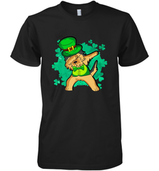 Dabbing Irish Terrier Dog Leprechaun St Patricks Day Ireland Men's Premium T-Shirt