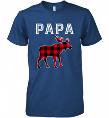 Papa Moose Red Plaid Christmas Pajama Men's Premium T-Shirt Men's Premium T-Shirt - HHHstores