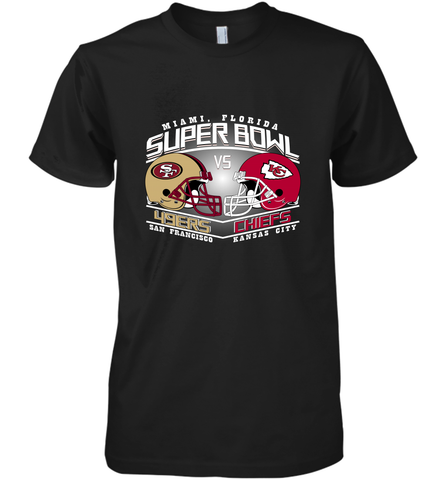 NFL Super bowl San Francisco 49ers vs. Kansas City Chiefs Men's Premium T-Shirt Men's Premium T-Shirt / Black / XS Men's Premium T-Shirt - HHHstores