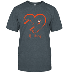 Virginia Cavaliers Football Inside Heart  Team Men's T-Shirt Men's T-Shirt - HHHstores