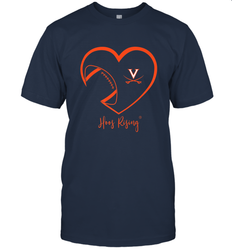 Virginia Cavaliers Football Inside Heart  Team Men's T-Shirt