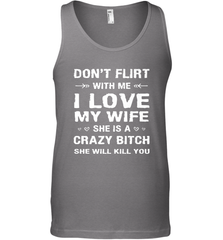 Don't Flirt With Me I Love Wife Valentine's Day Husband Gift Men's Tank Top Men's Tank Top - HHHstores