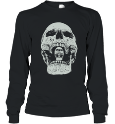 Vintage Halloween Skull Design For Trick or Treating Long Sleeve T-Shirt