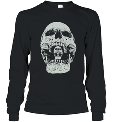 Vintage Halloween Skull Design For Trick or Treating Long Sleeve T-Shirt Long Sleeve T-Shirt - HHHstores