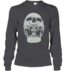 Vintage Halloween Skull Design For Trick or Treating Long Sleeve T-Shirt Long Sleeve T-Shirt - HHHstores