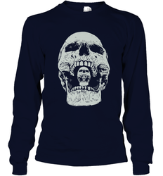Vintage Halloween Skull Design For Trick or Treating Long Sleeve T-Shirt
