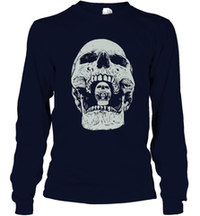 Vintage Halloween Skull Design For Trick or Treating Long Sleeve T-Shirt Long Sleeve T-Shirt - HHHstores