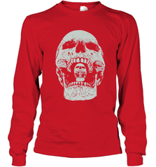 Vintage Halloween Skull Design For Trick or Treating Long Sleeve T-Shirt Long Sleeve T-Shirt - HHHstores