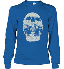 Vintage Halloween Skull Design For Trick or Treating Long Sleeve T-Shirt Long Sleeve T-Shirt - HHHstores