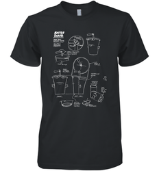 Aqua Teen Hunger Force Master Shake Sculptin Diagram Men's Premium T-Shirt
