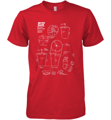 Aqua Teen Hunger Force Master Shake Sculptin Diagram Men's Premium T-Shirt Men's Premium T-Shirt - HHHstores