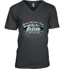 Denali National Park Alaska AK USA Moose Souvenir Men's V-Neck Men's V-Neck - HHHstores