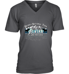 Denali National Park Alaska AK USA Moose Souvenir Men's V-Neck Men's V-Neck - HHHstores