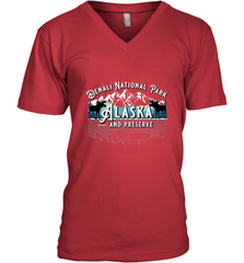Denali National Park Alaska AK USA Moose Souvenir Men's V-Neck Men's V-Neck - HHHstores