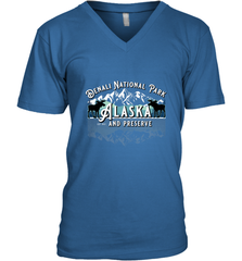 Denali National Park Alaska AK USA Moose Souvenir Men's V-Neck Men's V-Neck - HHHstores