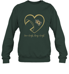 UCF Knights Football Inside Heart  Team  Apparel Crewneck Sweatshirt Crewneck Sweatshirt - HHHstores