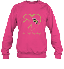 UCF Knights Football Inside Heart  Team  Apparel Crewneck Sweatshirt Crewneck Sweatshirt - HHHstores