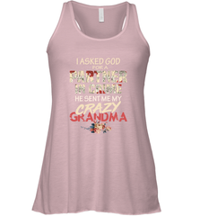 God sent me crazy grandma Women's Racerback Tank Women's Racerback Tank - HHHstores