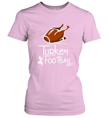 Turkey And Football Thanksgiving Day Football Fan Holiday Gift Women's T-Shirt Women's T-Shirt - HHHstores